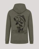 carpstylez THE RISE Hoodie Organic Khaki – Backprint Flatlay #farbe_organic khaki