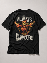 ALWAYS CARPCORE Kids Shirt Schwarz – Backprint, Flatlay