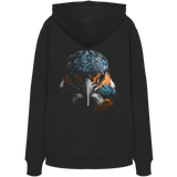 carpstylez „Blackwater Kingfisher“ Hoodie schwarz – Rückenansicht aus Bio-Baumwolle
