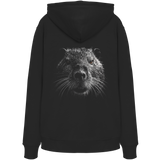 carpstylez „Blackwater Nutria“ Hoodie schwarz – Rückenansicht aus Bio-Baumwolle