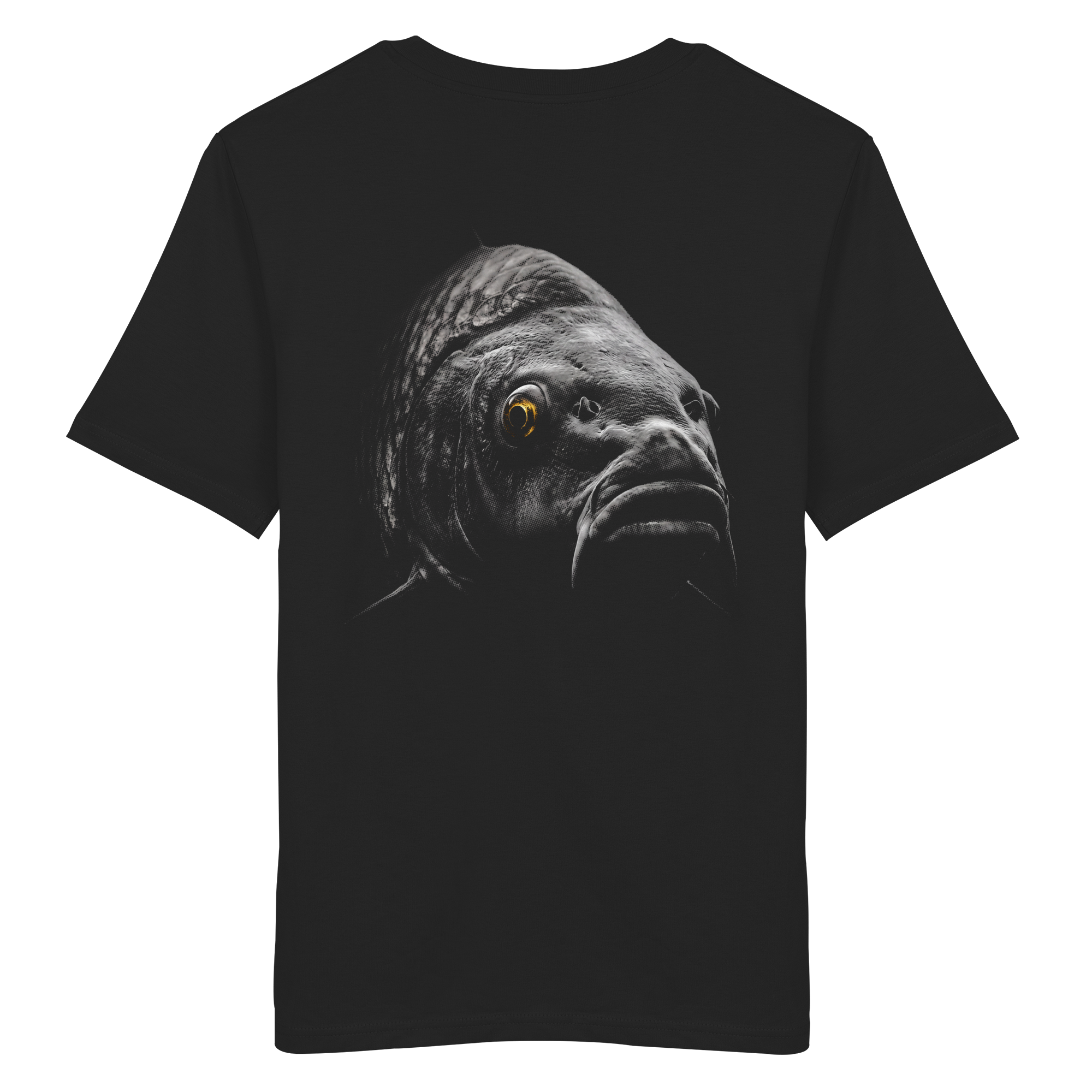 carpstylez „Blackwater Carp“ Shirt schwarz – Rückenansicht aus Bio-Baumwolle