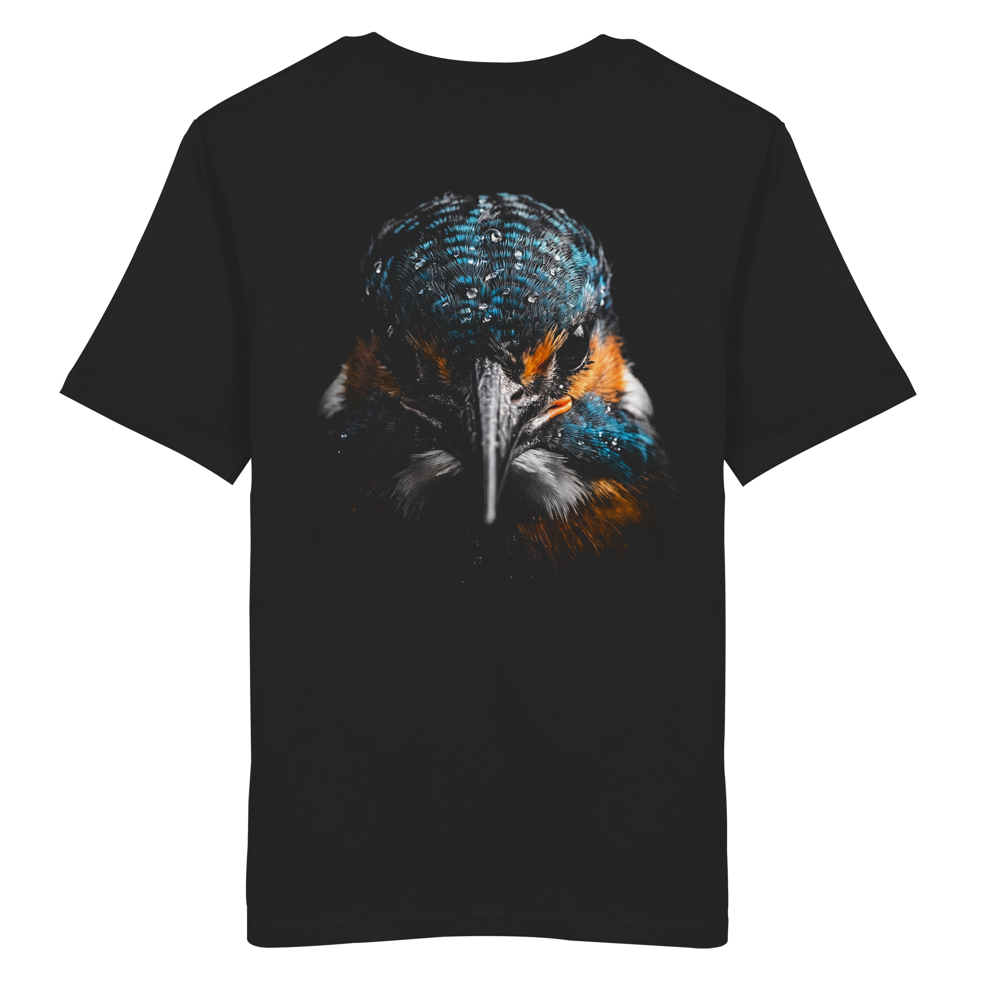 carpstylez „Blackwater Kingfisher“ Shirt schwarz – Rückenansicht aus Bio-Baumwolle