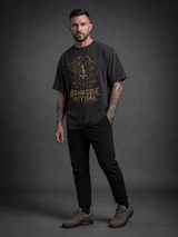 carpstylez „Bankside Ritual“ Oversize-Shirt schwarz – Print-Detail