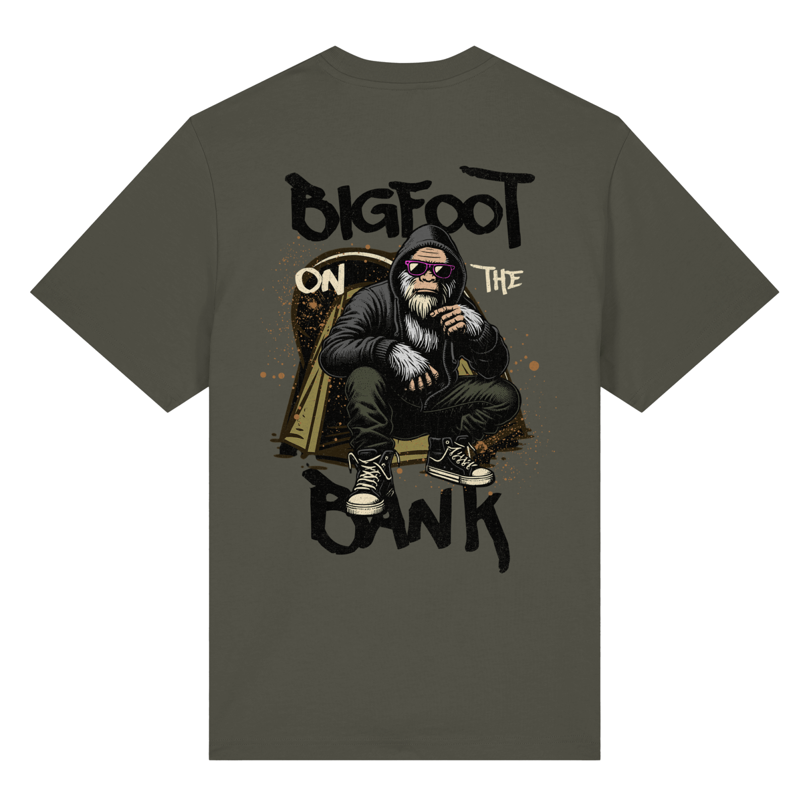 BIGFOOT ON THE BANK Heavy T-Shirt - CAST carpstylez Karpfen Angeln