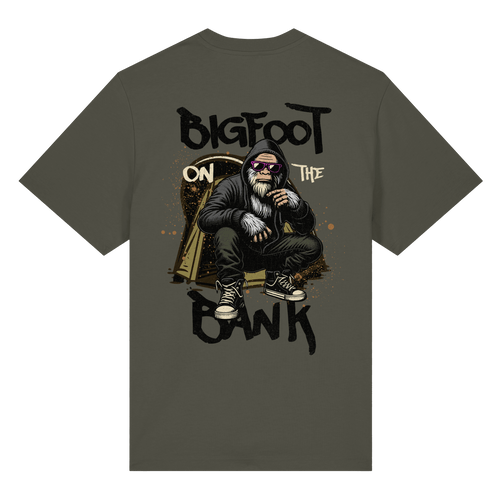 BIGFOOT ON THE BANK Heavy T-Shirt - CAST carpstylez Karpfen Angeln