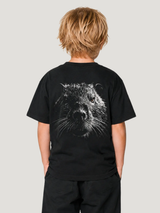 BLACKWATER NUTRIA Kids Shirt in Schwarz mit Backprint – Rückenansicht #farbe_black