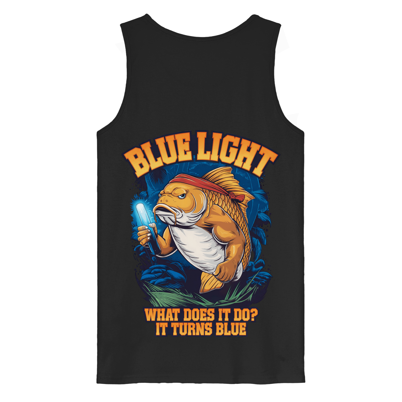 Blue Light Prime Tank Top - carpstylez Karpfen Angeln