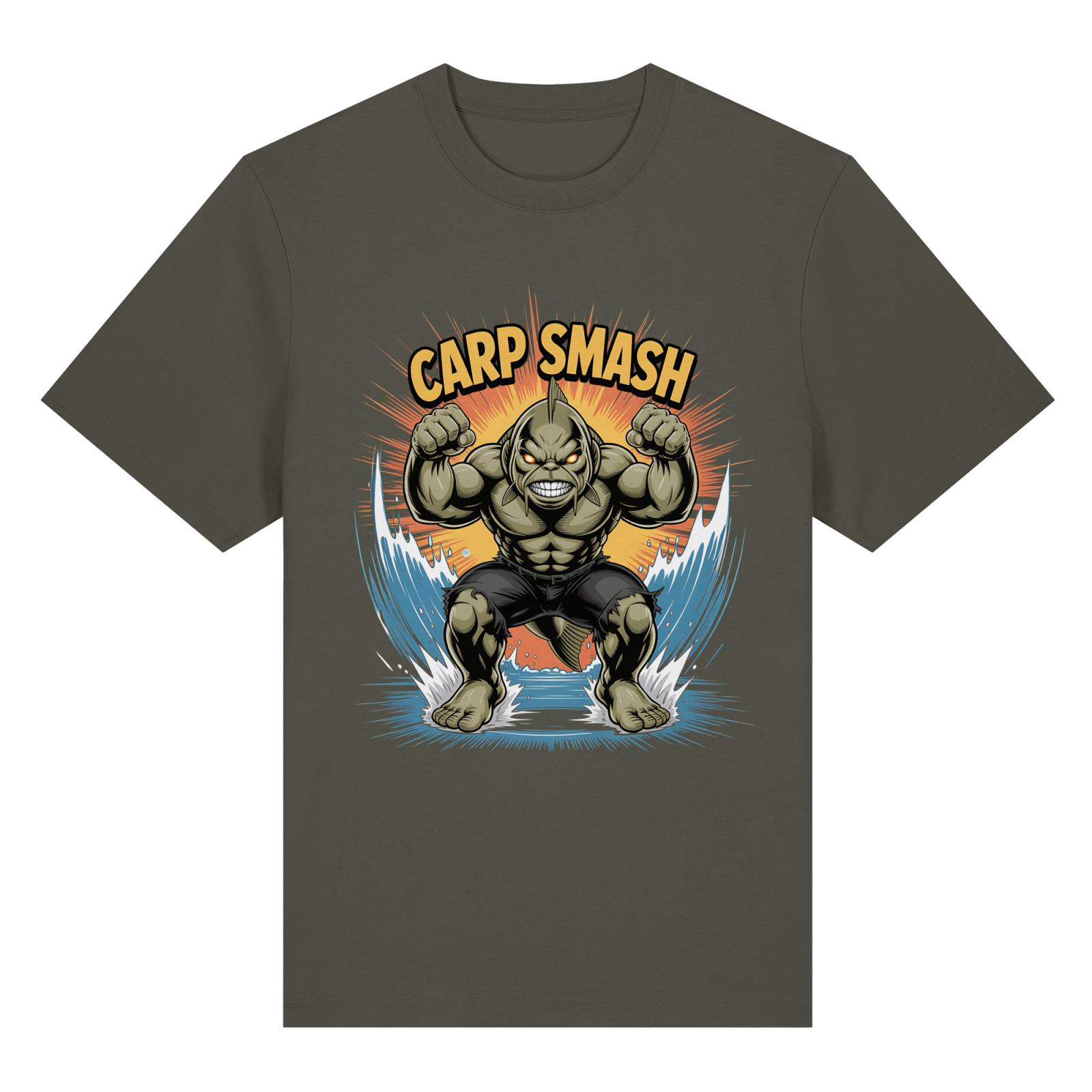 CARP SMASH Heavy T-Shirt - CAST carpstylez Karpfen Angeln