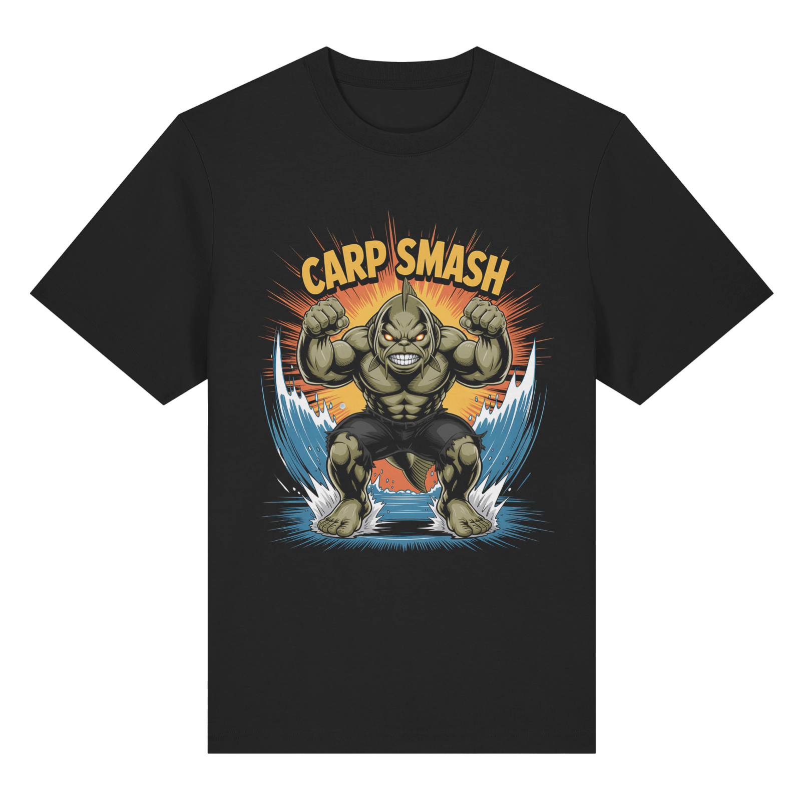 CARP SMASH Heavy T-Shirt - CAST carpstylez Karpfen Angeln