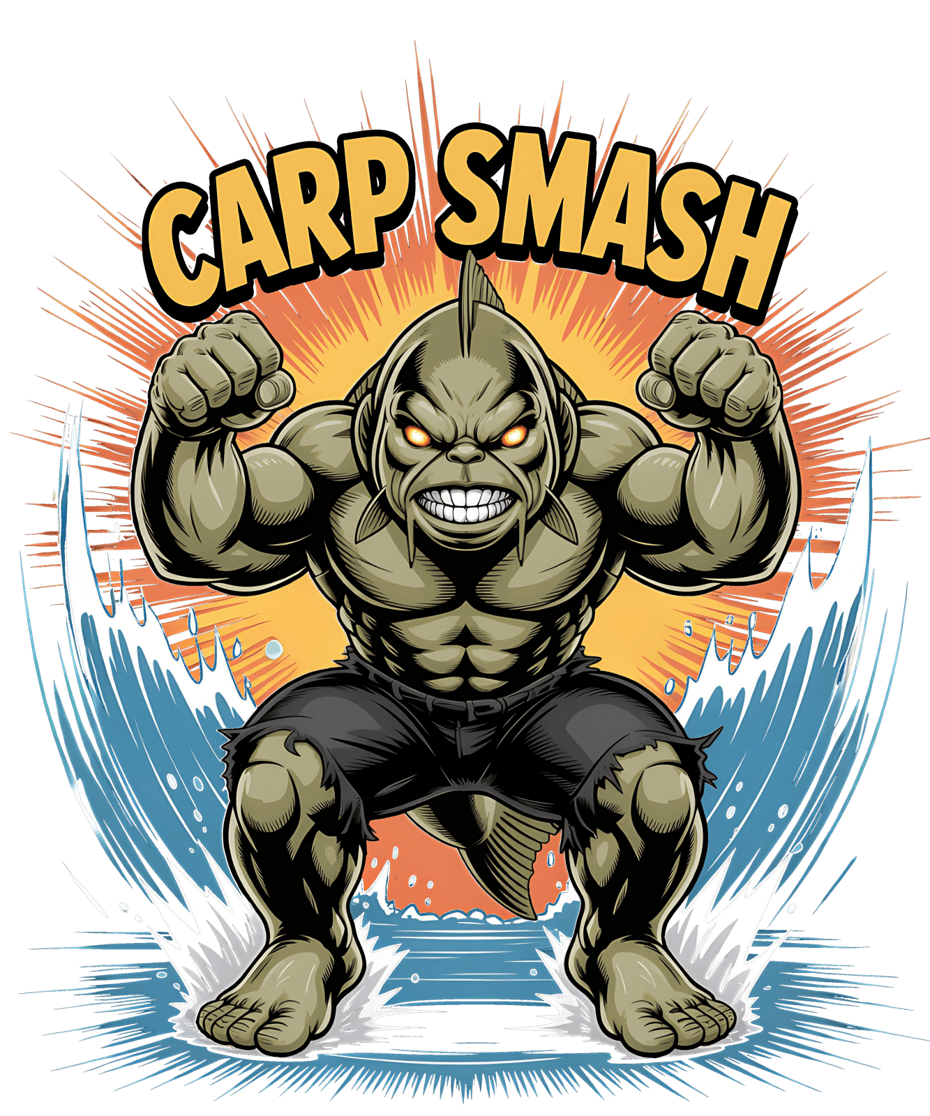 Karpfen Angeln CARP SMASH Heavy T-Shirt - CAST carpstylez