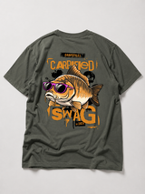 CARPIFIED SWAG Kids Shirt Khaki – Backprint, Flatlay