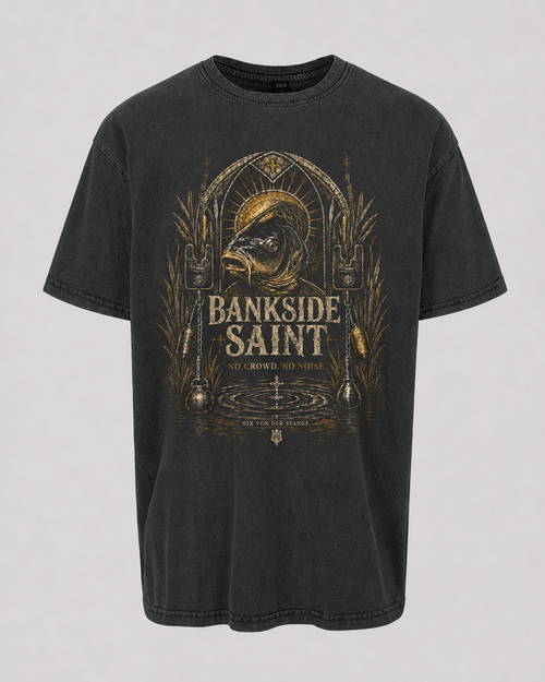 carpstylez Bankside Saint Acid Wash Oversize Shirt – Karpfen-Streetwear