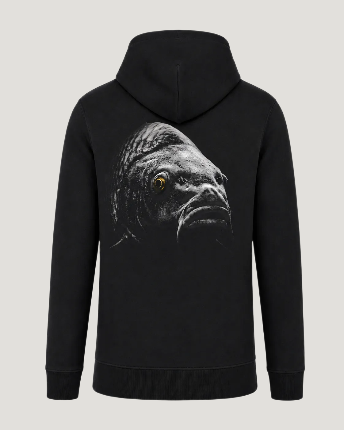 carpstylez Blackwater Carp Hoodie – Backprint, schwarzer Karpfen-Hoodie #farbe_black