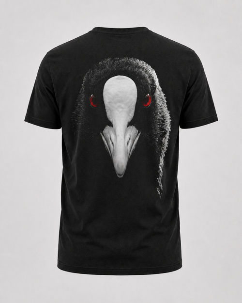 carpstylez Blackwater Coot Shirt – Backprint, schwarzes Karpfen-Streetwear Shirt