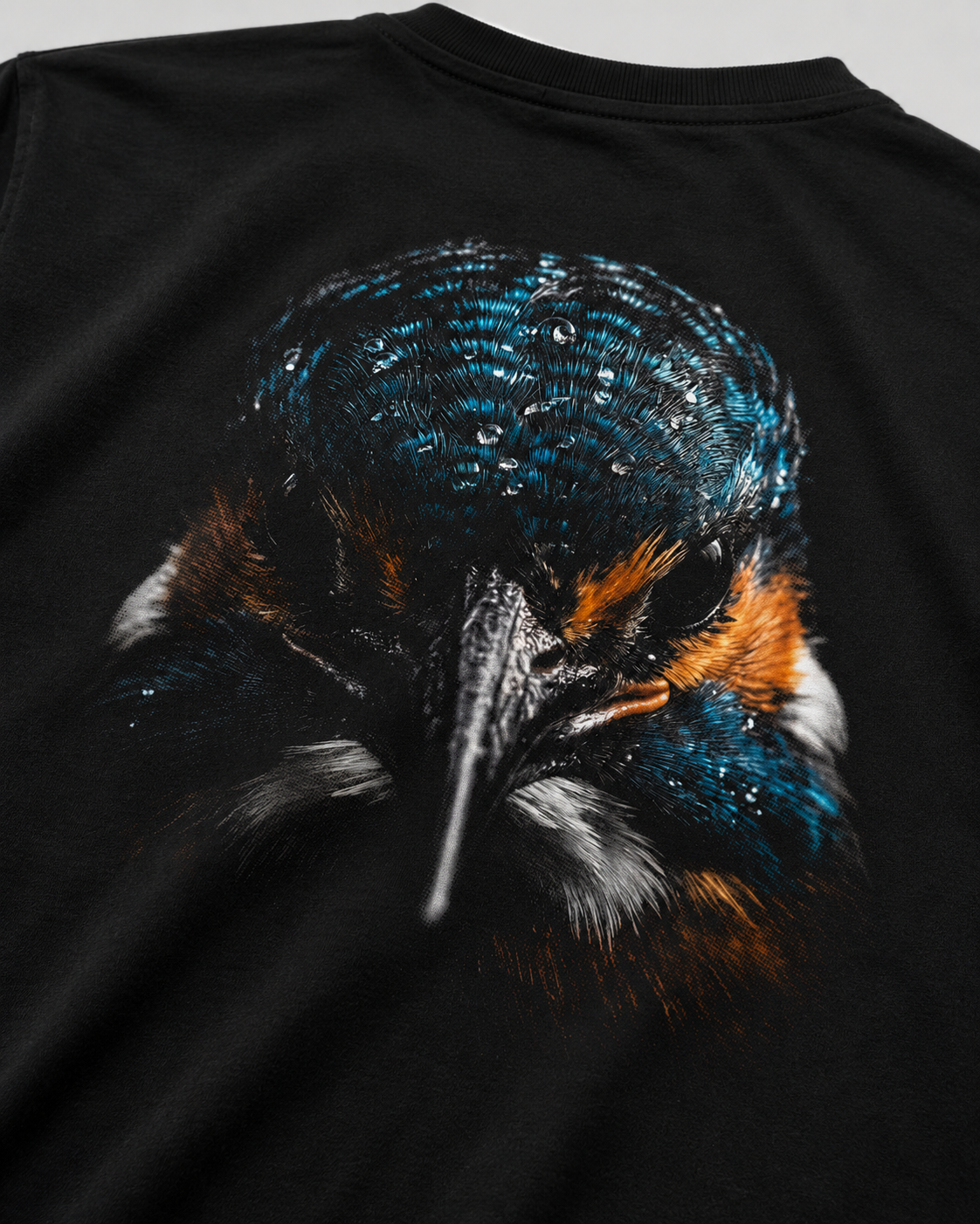 carpstylez BLACKWATER KINGFISHER Shirt – Detail, Karpfen-Streetwear