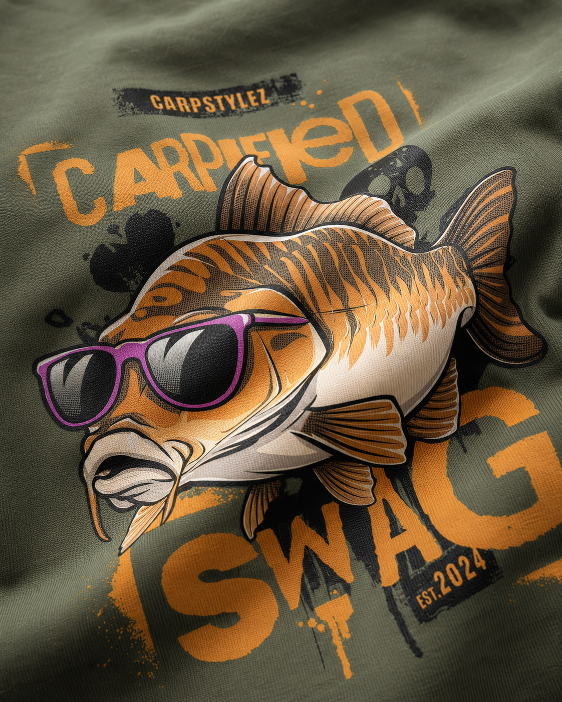 carpstylez Carpified Swag Shirt – Print-Detail Backprint