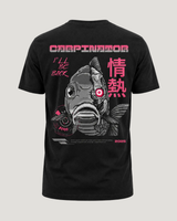 carpstylez Carpinator Shirt – Backprint, schwarzes Karpfen-Streetwear Shirt #farbe_black