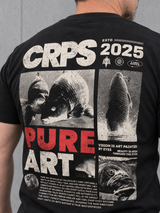CRPS PURE ART Shirt in Schwarz – Detail des Rückenprints #farbe_black