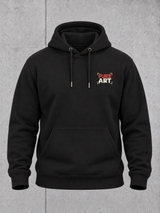 CRPS PURE ART Hoodie in Schwarz – Ghost-Vorderseite mit Brustmotiv #farbe_black