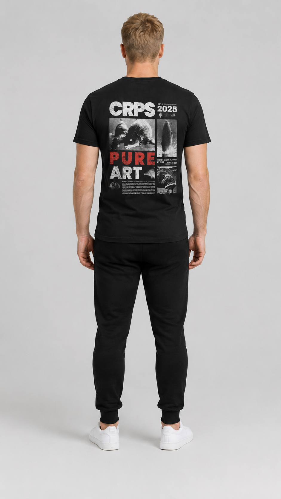 carpstylez CRPS PURE ART Shirt – Studio Mock Fullbody, Karpfen-Streetwear