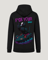 carpstylez F*ck Your Spot Hoodie – Backprint, schwarzer Karpfen-Hoodie #farbe_black
