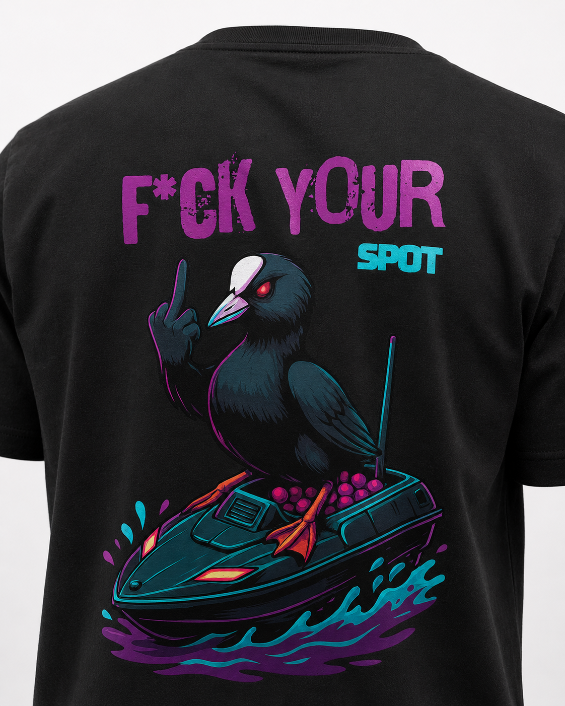 carpstylez F*CK YOUR SPOT Shirt – Detail, Karpfen-Streetwear