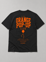 carpstylez FLUO ORANGE POP-UP Club Shirt schwarz – Flatlay Rückenprint