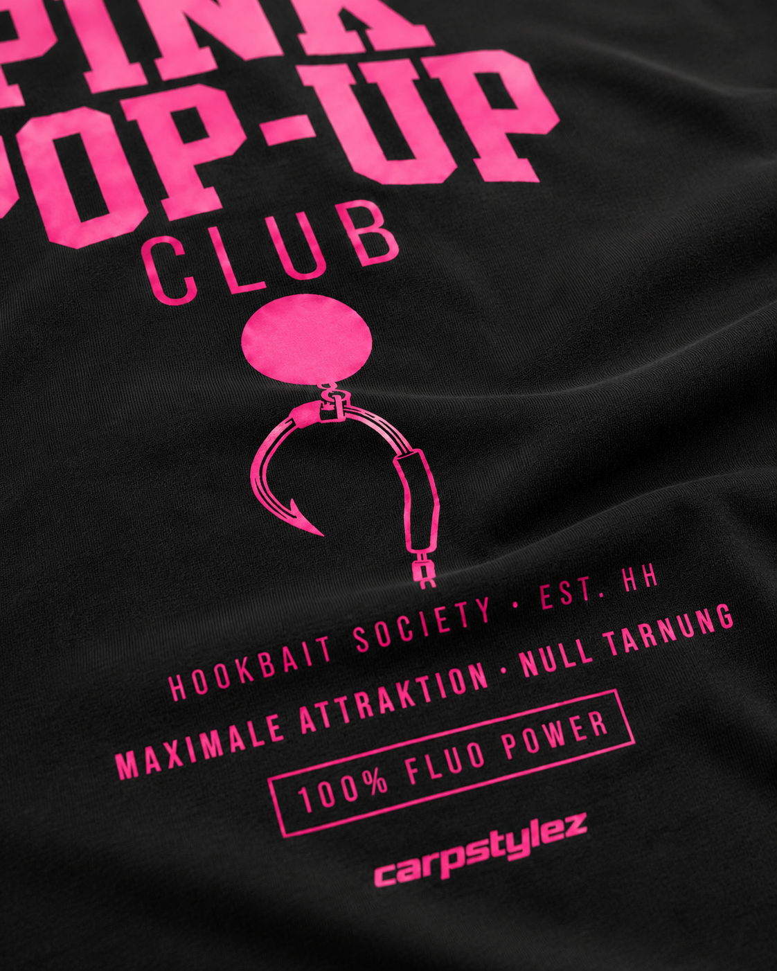 carpstylez Fluo Pink Shirt – Print-Detail #farbe_black