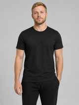 carpstylez FLUO WHITE POP-UP Club Shirt schwarz – Vorderansicht getragen