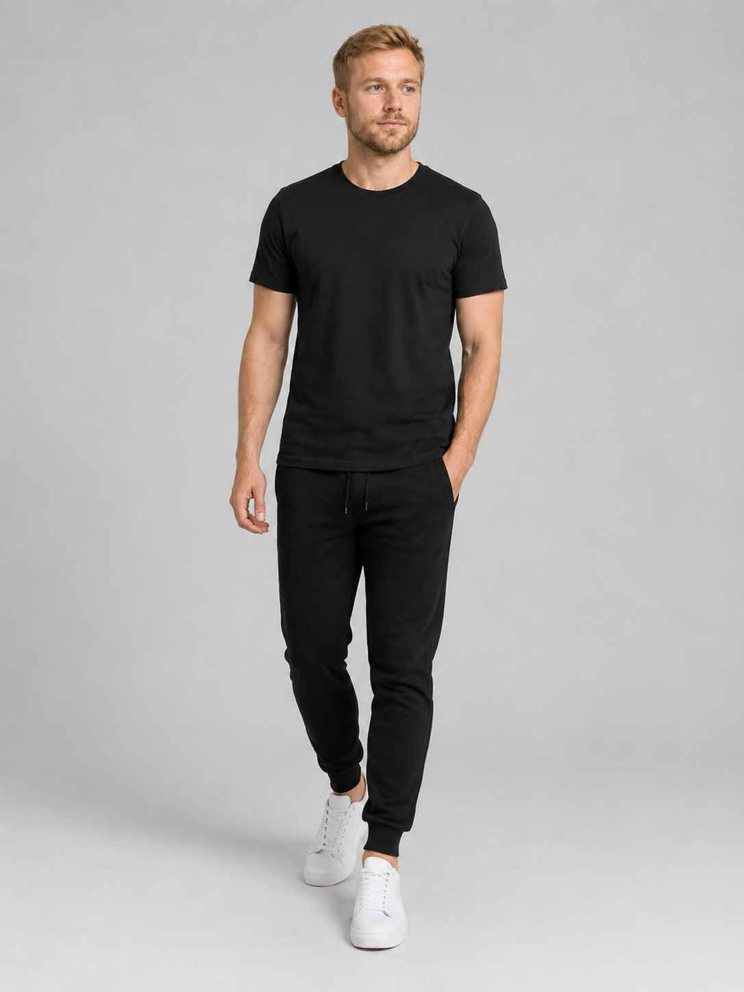 carpstylez FLUO YELLOW POP-UP Club Shirt schwarz – getragen, Ganzkörper Vorderseite