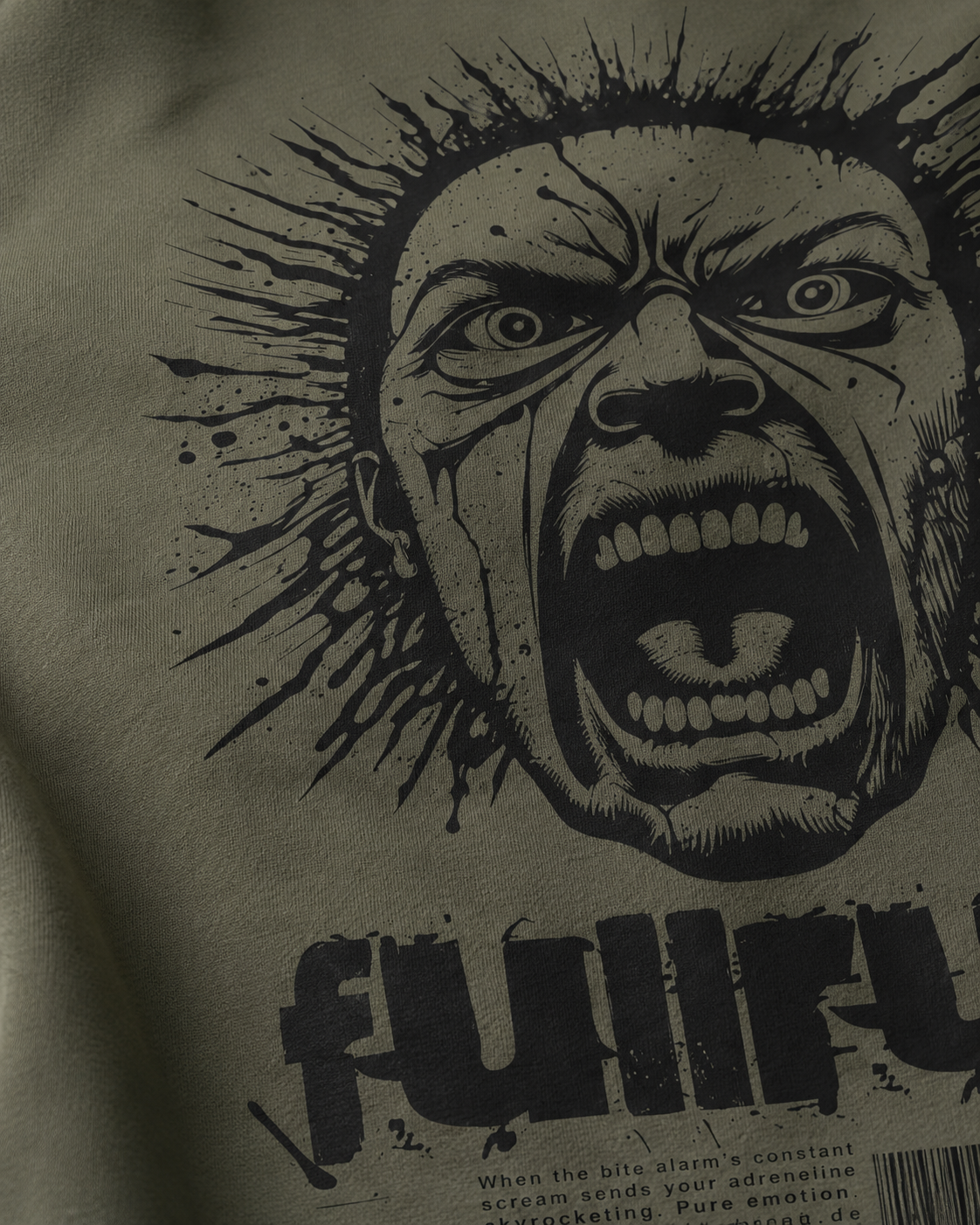carpstylez FULLRUN Hoodie – Detail, Karpfen-Streetwear