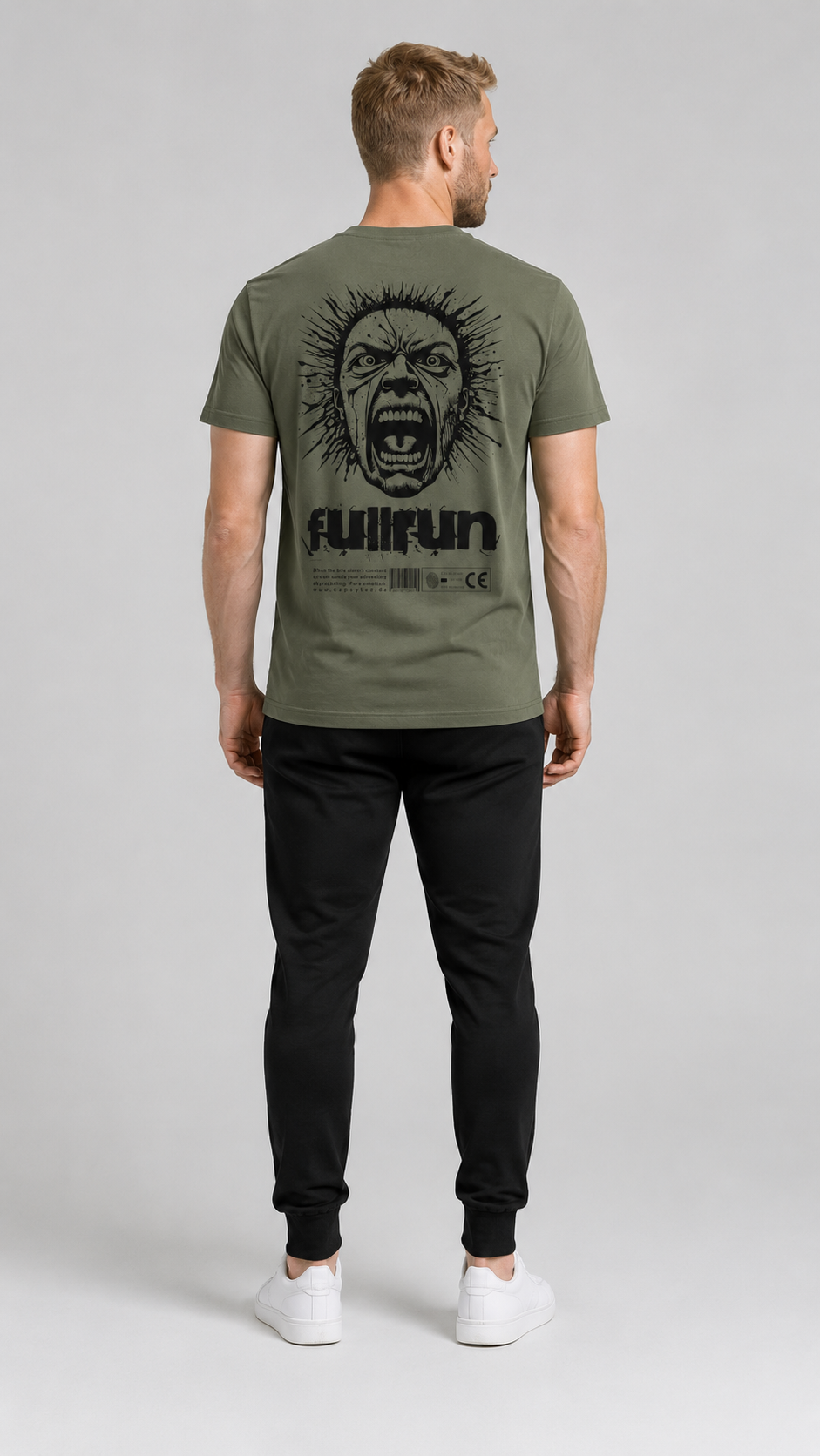 carpstylez FULLRUN Shirt – Studio Mock Fullbody, Karpfen-Streetwear