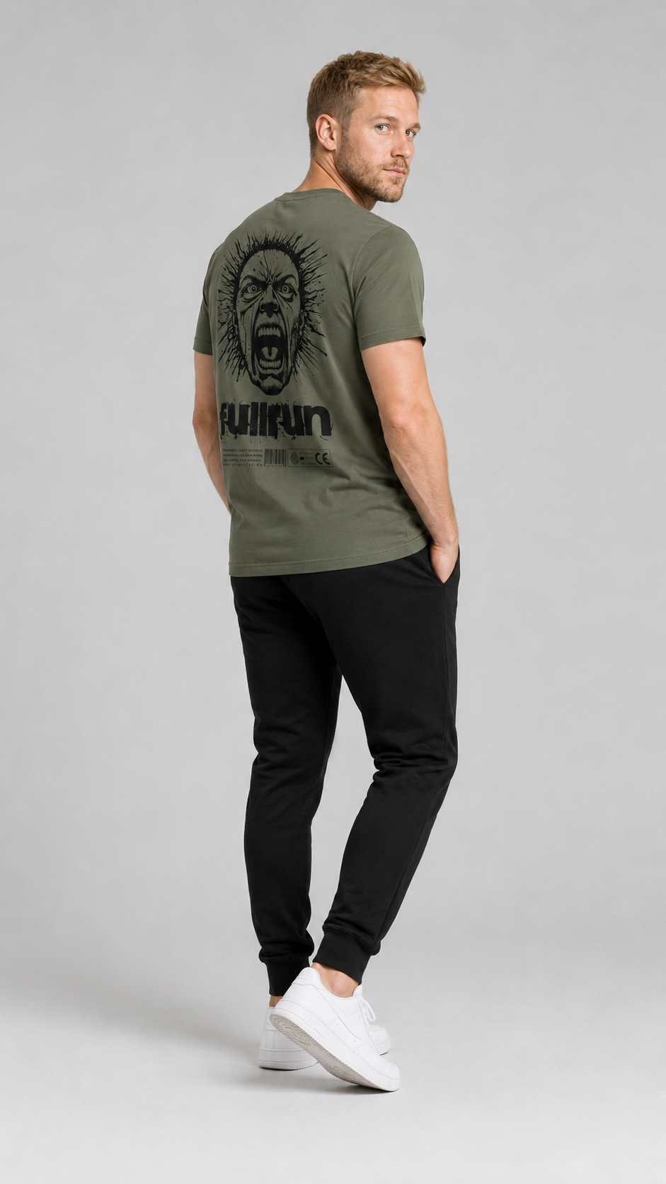carpstylez FULLRUN Shirt – Studio Mock Fullbody, Karpfen-Streetwear