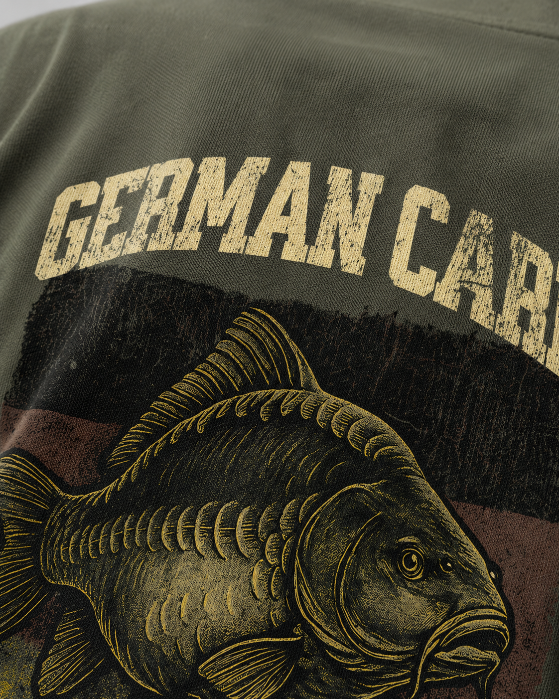 carpstylez German Carp Society Shirt – Print-Detail Backprint