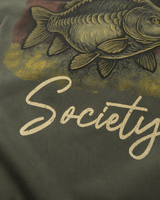 carpstylez German Carp Society Shirt – Print-Detail #farbe_organic khaki