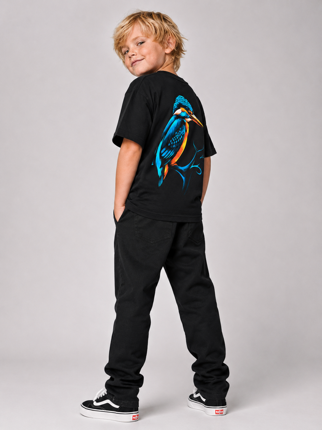 carpstylez Kids KINGFISHER VIBES Shirt – Studio Mock, Karpfen-Streetwear