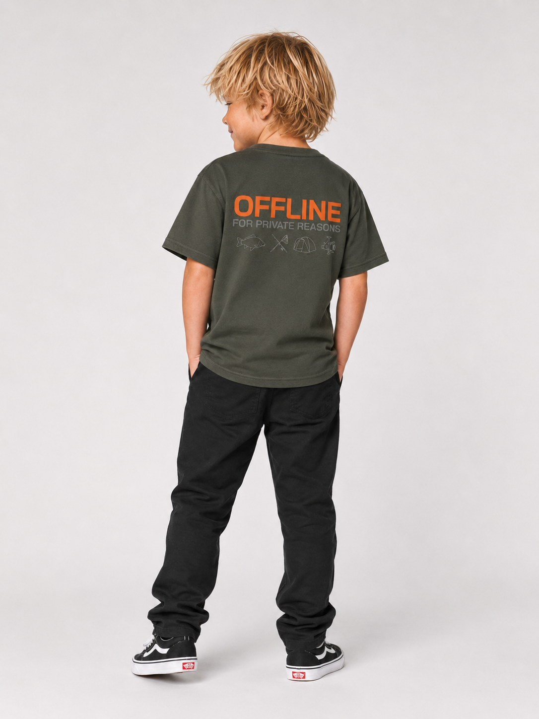 carpstylez Kids OFFLINE Shirt – Studio Mock, Karpfen-Streetwear