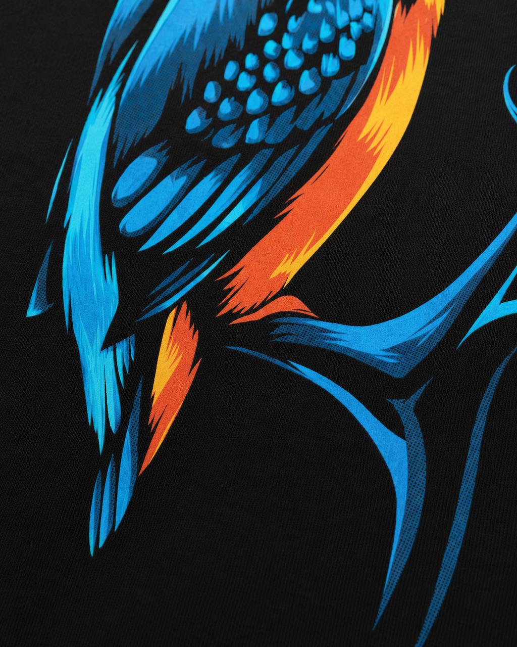 carpstylez Kingfisher Vibes Hoodie – Print-Detail