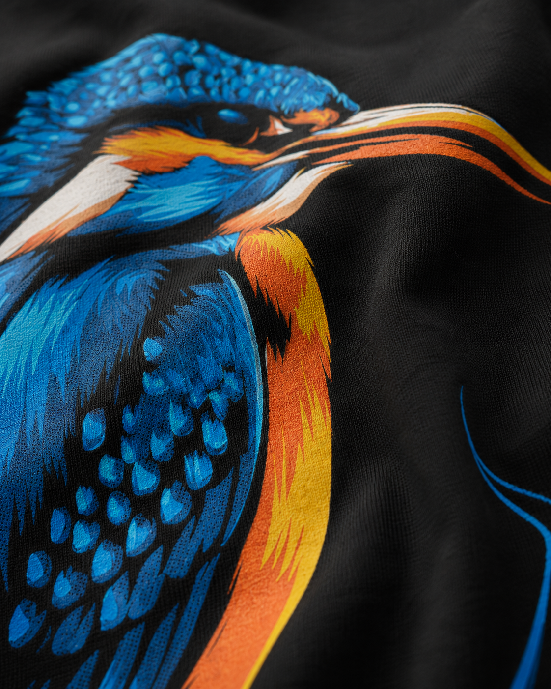 carpstylez Kingfisher Vibes Shirt – Print-Detail Backprint