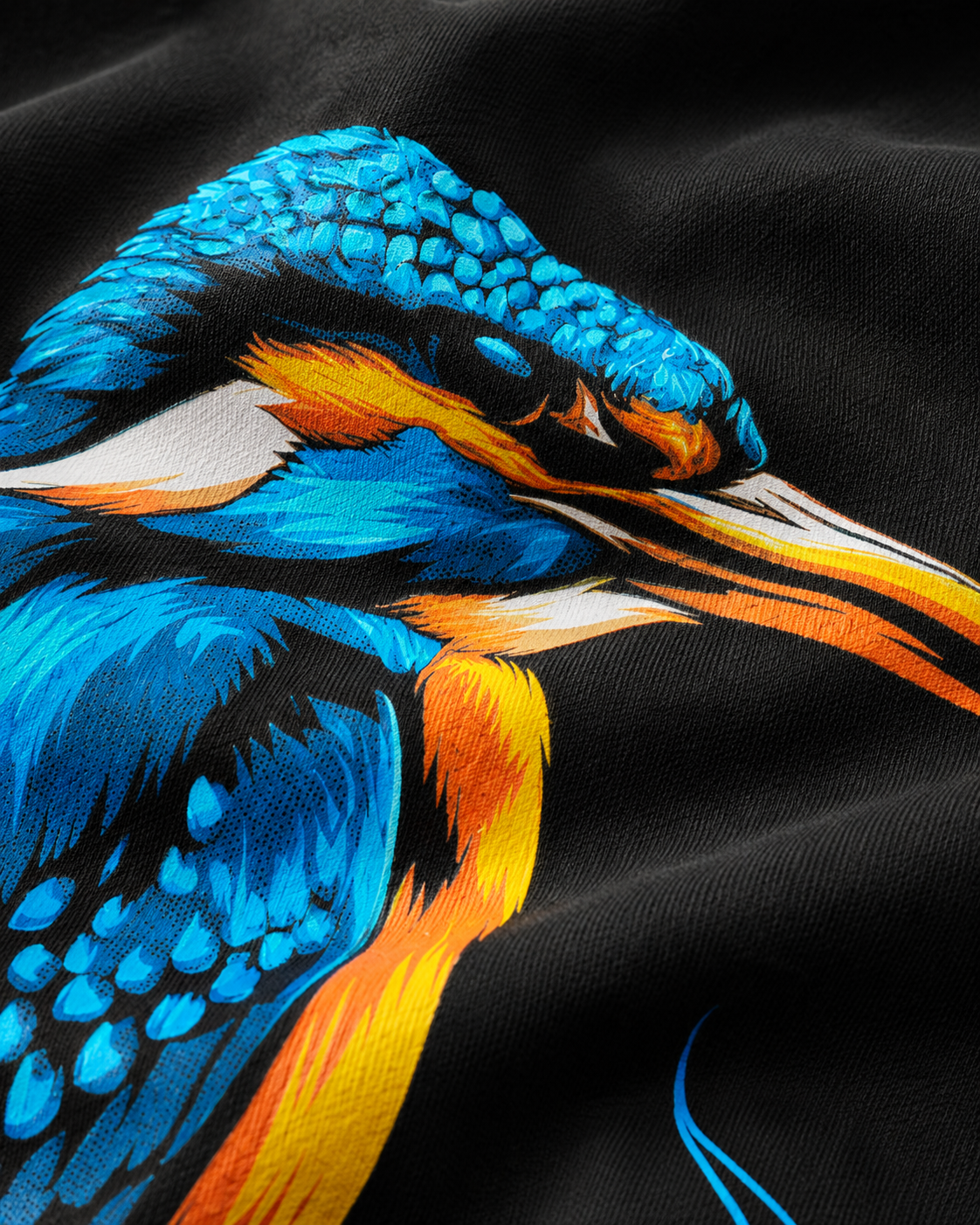 carpstylez Kingfisher Vibes Shirt – Print-Detail
