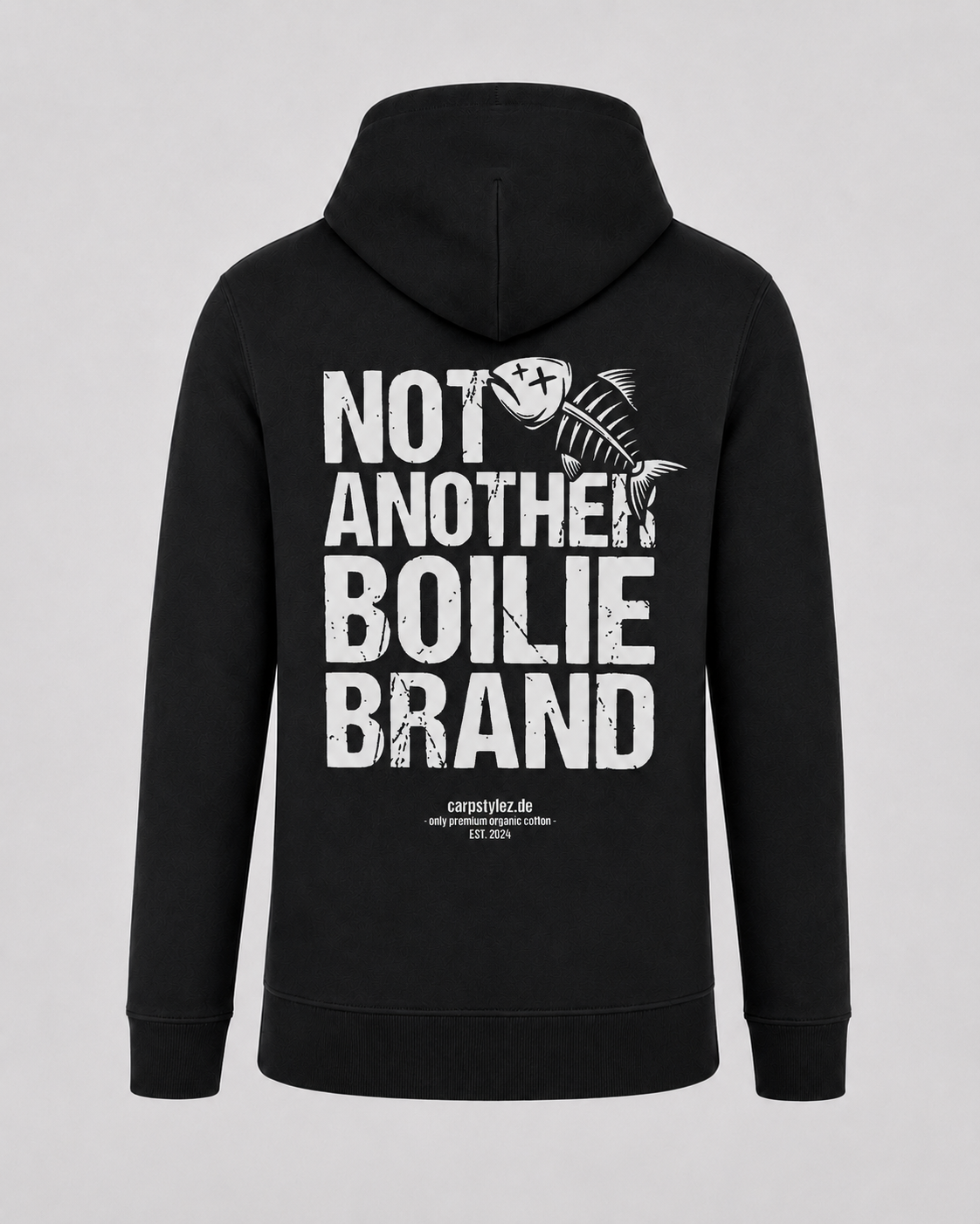carpstylez NABB Hoodie – Backprint, schwarzer Karpfen-Hoodie