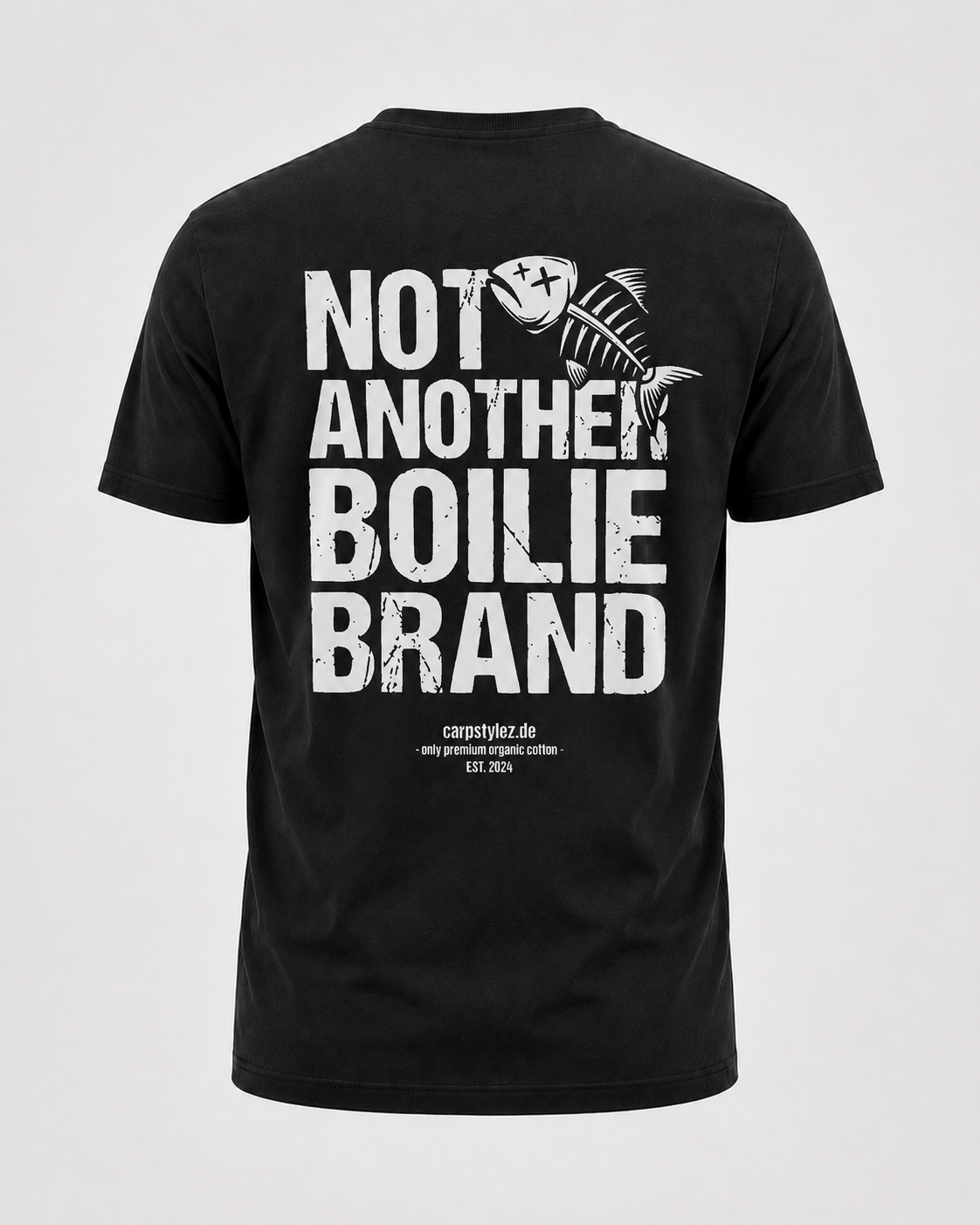 carpstylez NABB Shirt – Backprint, schwarzes Karpfen-Streetwear Shirt
