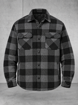 ESSENTIALS Karo Steppoverhemd NS523 – 04-ghost-front #farbe_iron grey / black