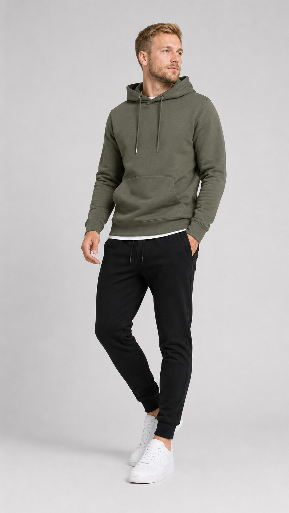 carpstylez OFFLINE Hoodie – Studio Mock Fullbody, Karpfen-Streetwear