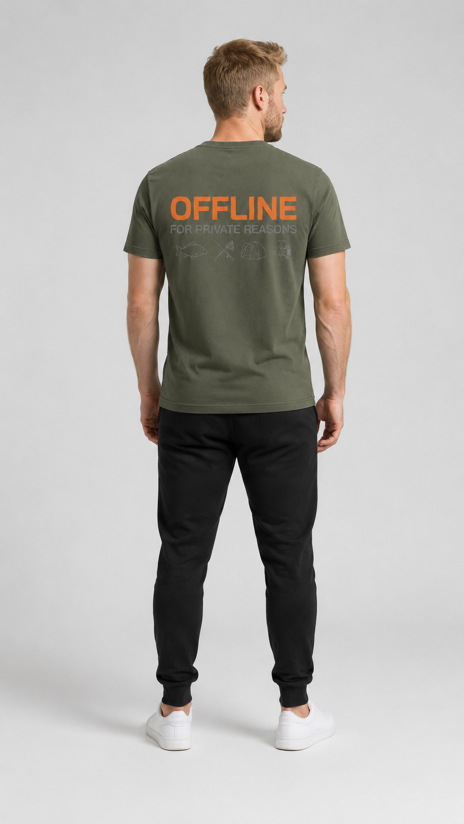 carpstylez OFFLINE Shirt – Studio Mock Fullbody, Karpfen-Streetwear