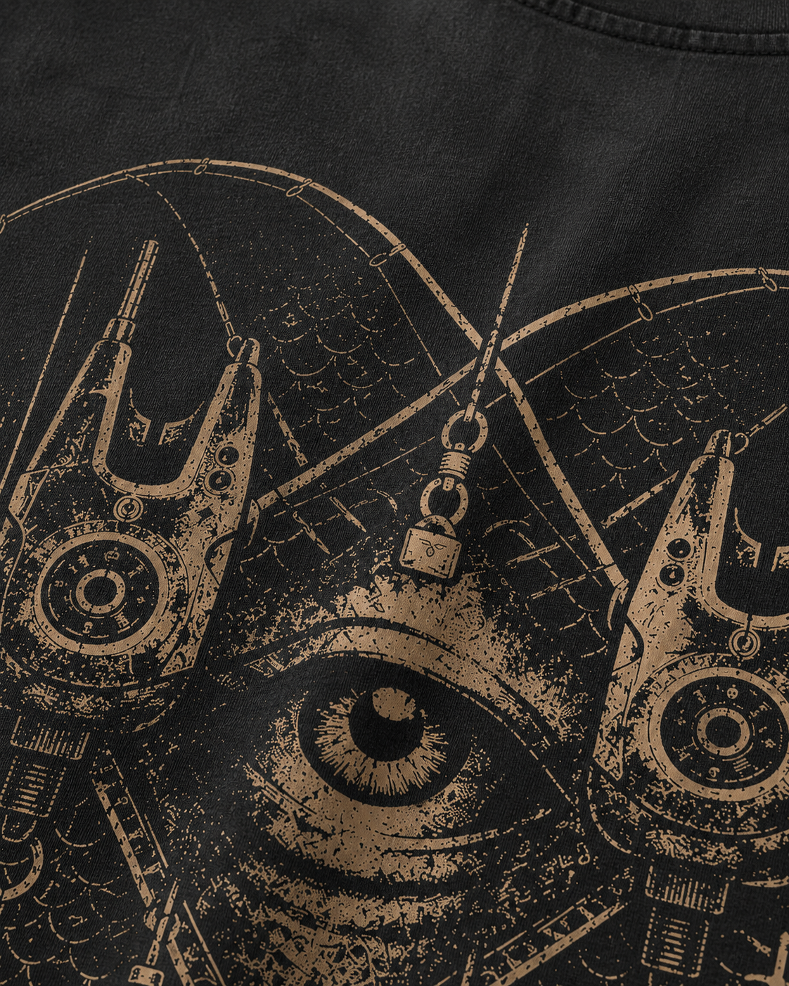 carpstylez One Beep Acid Wash Oversize Shirt – Print-Detail