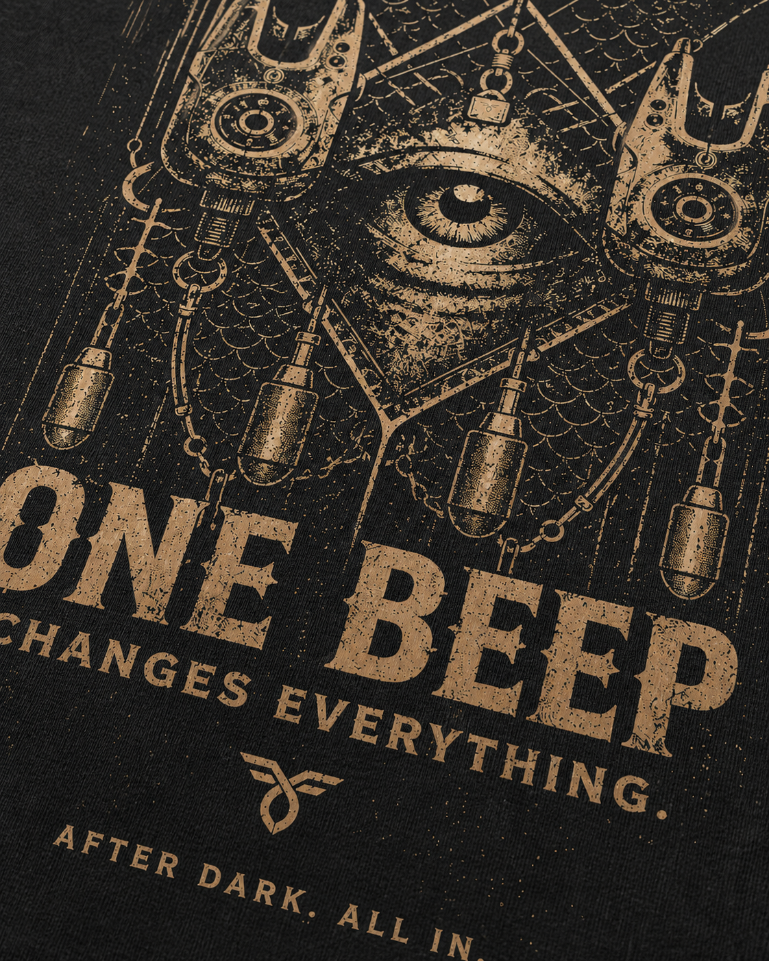 carpstylez ONE BEEP Acid Wash Oversize Shirt – Detail, Karpfen-Streetwear