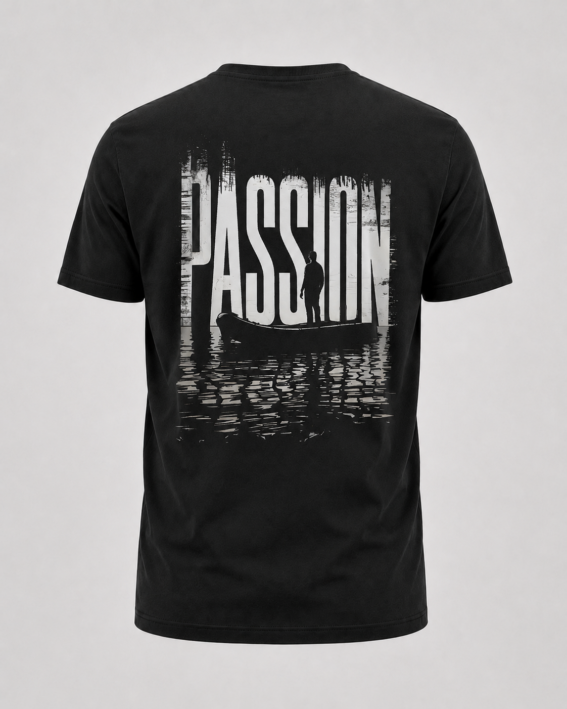 carpstylez Passion Shirt – Backprint, schwarzes Karpfen-Streetwear Shirt