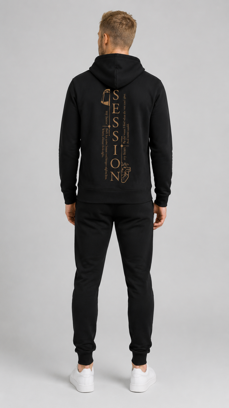 carpstylez SESSION Hoodie – Studio Mock Fullbody, Karpfen-Streetwear