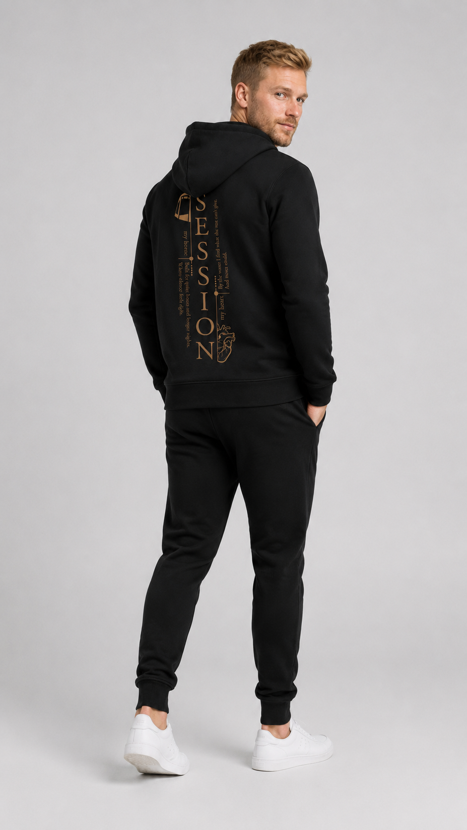 carpstylez SESSION Hoodie – Studio Mock Fullbody, Karpfen-Streetwear
